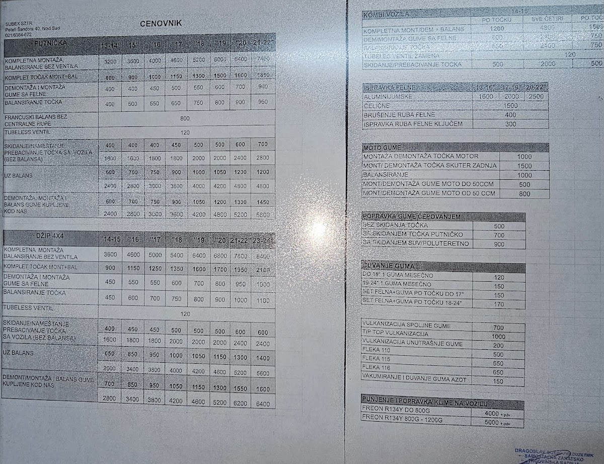 Subex - Auto u Novom Sadu