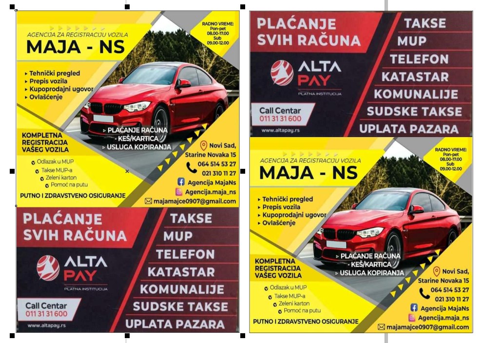 Agencija za registraciju vozila Maja-NS - Auto u Novom Sadu