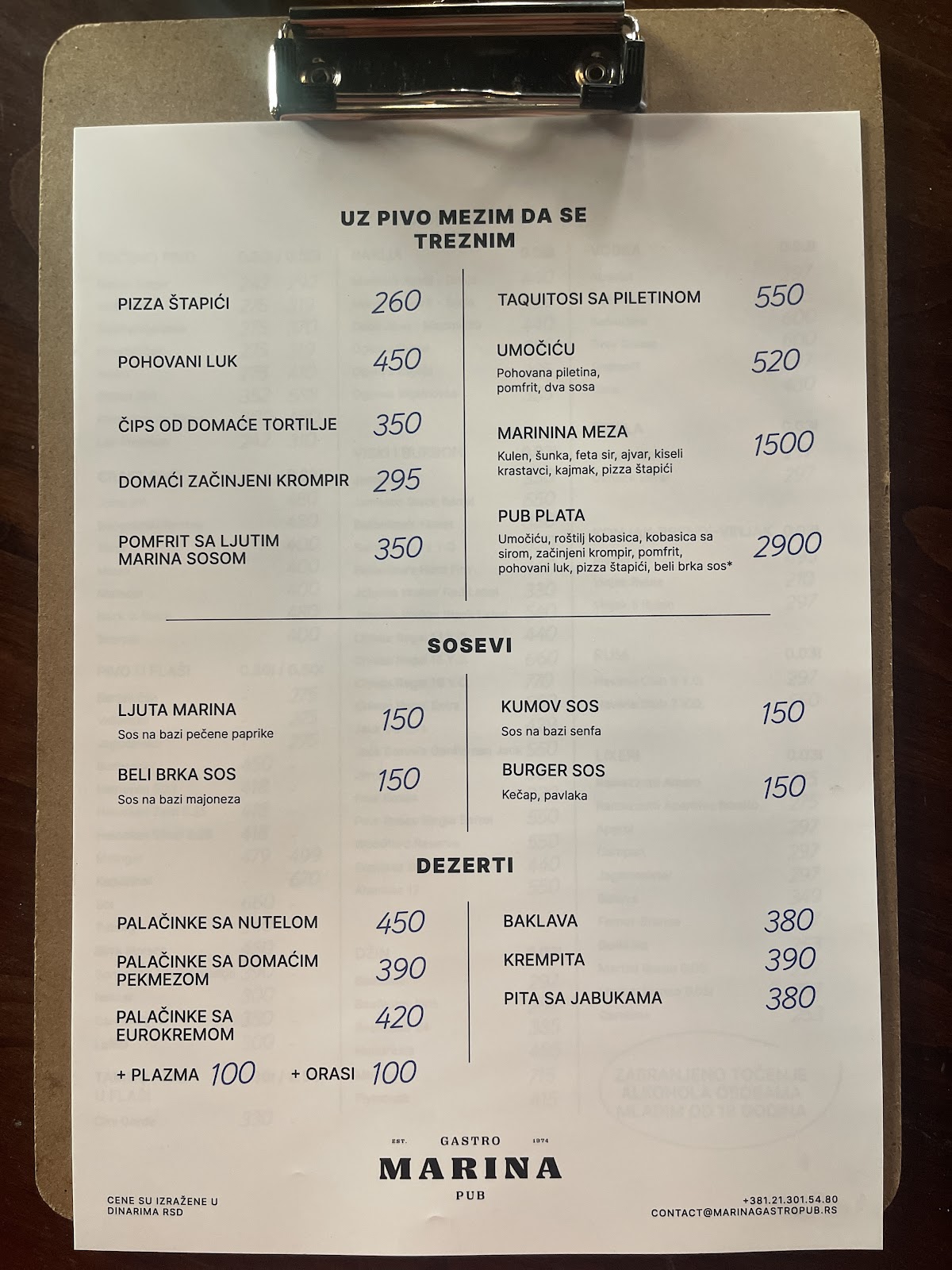 Marina Gastro Pub - Noćni život u Novom Sadu