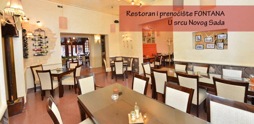 Restoran hotel Fontana - Hoteli u Novom Sadu
