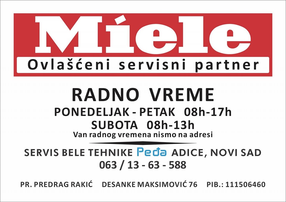 Servis Bele Tehnike Peđa Adice - Zanati u Novom Sadu